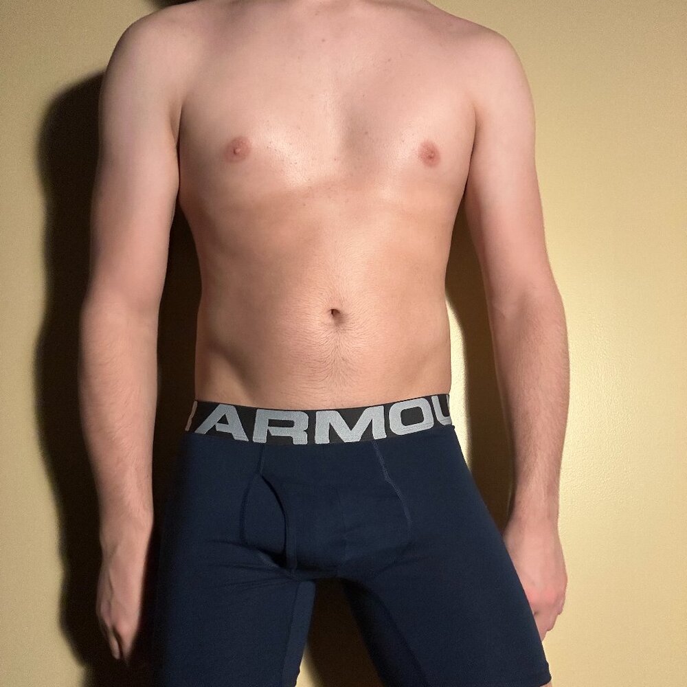 Under Armour Men's Boxer Briefs "Charged BoxerJock" (Blue, Medium)